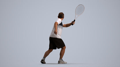 photogrammetry 3D man sport, realistic human model archviz FBX, front view render