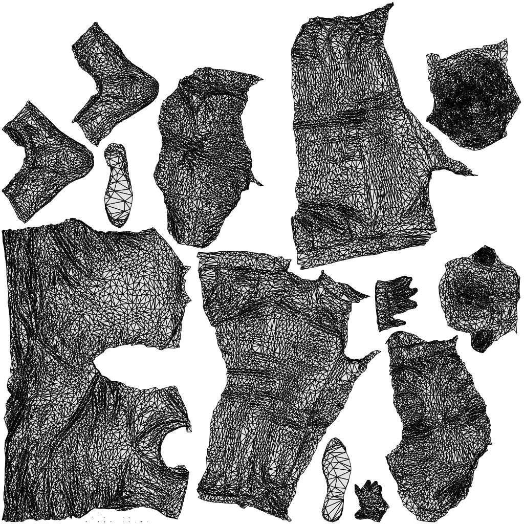 3D human model man casual standing, photogrammetry scanned person for archviz, wireframe top-down view