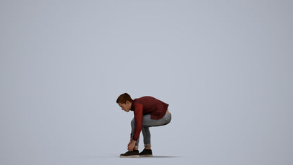 3D scanned boy kids casual, photorealistic archviz people for Enscape and SketchUp, standing pose render
