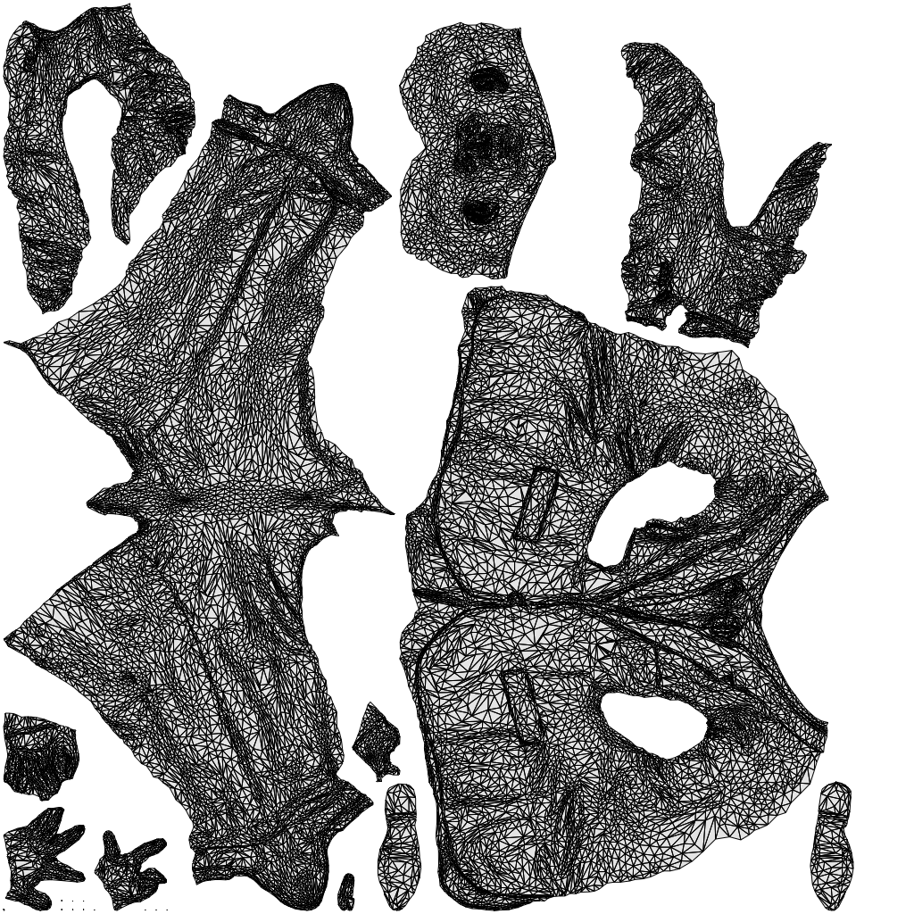 scanned 3D senior man business, photogrammetry people for Enscape and V-Ray, wireframe top-down view