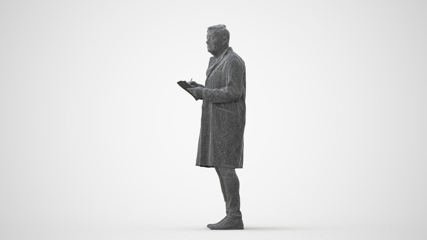 realistic 3D people man medical, render-ready for V-Ray and Corona, FBX OBJ, square thumbnail
