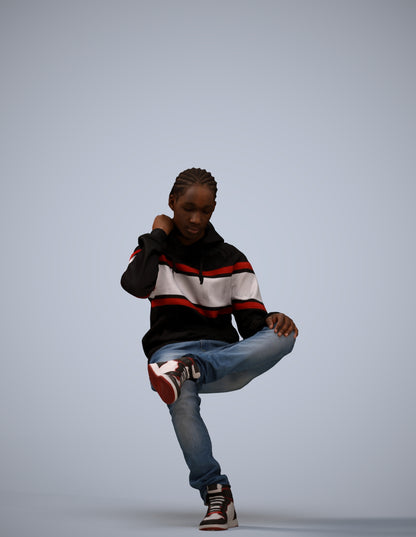 3D scanned boy kids casual, photorealistic archviz people for Enscape and SketchUp