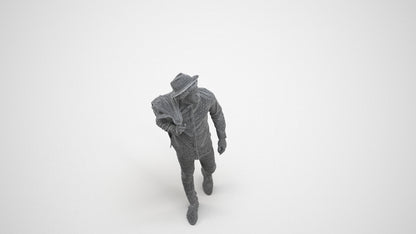 realistic 3D people man casual standing, render-ready for V-Ray and Corona, FBX OBJ, wireframe three-quarter view