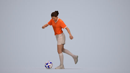 realistic 3D people woman sport, render-ready for V-Ray and Corona, FBX OBJ, top-down view render