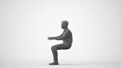 realistic 3D human boy kids, archviz people FBX OBJ for Blender, square thumbnail