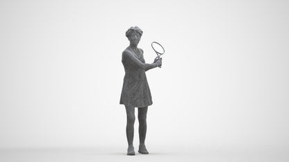 3D scanned woman sport, photorealistic archviz people for Enscape and SketchUp, three-quarter front view render