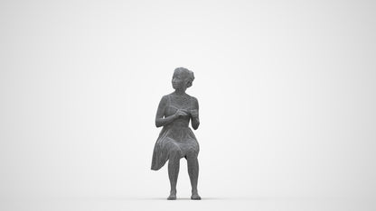 photogrammetry 3D woman formal formalaffairs, realistic human model archviz FBX, wireframe back view