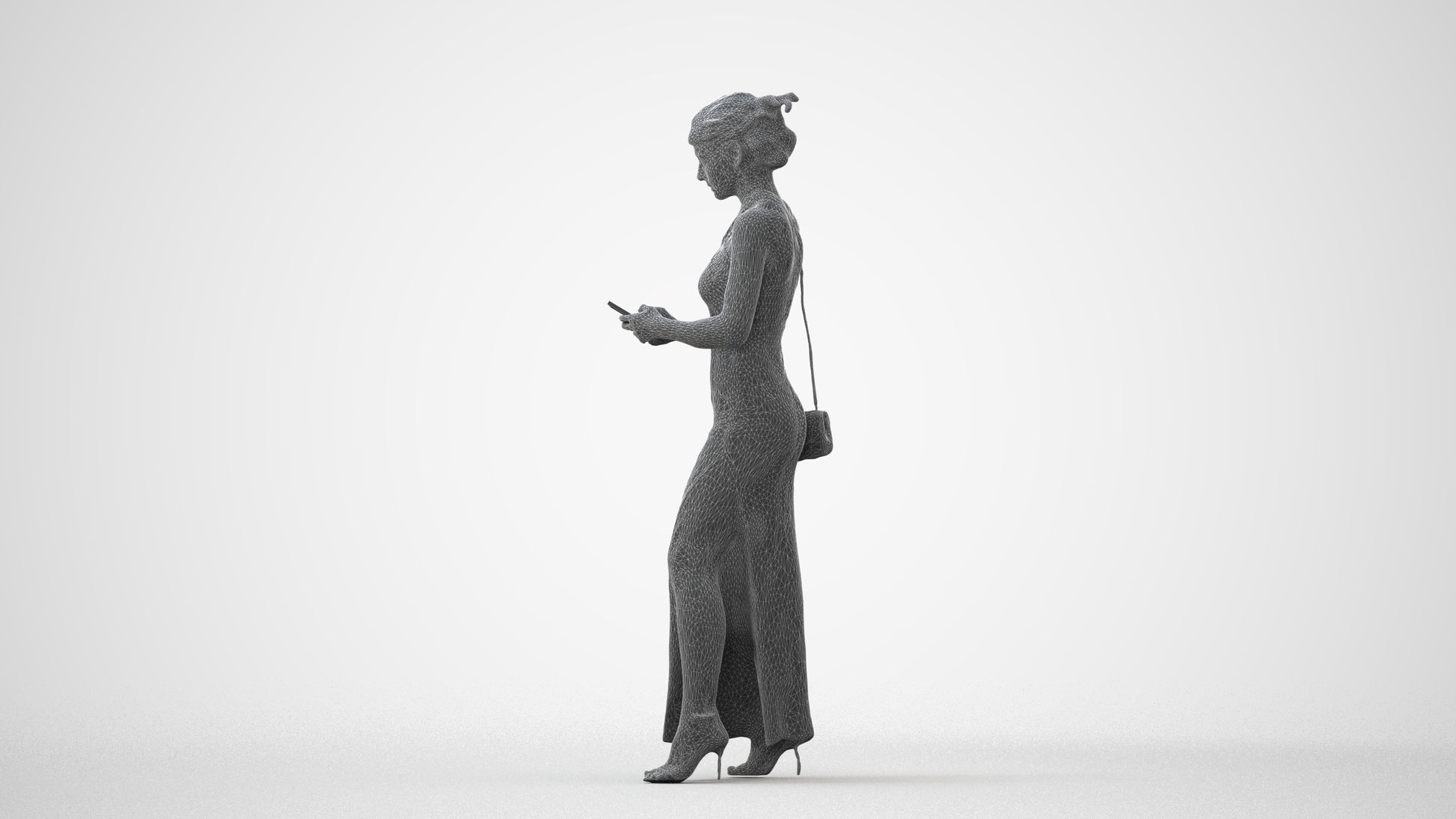 realistic 3D woman formal formalaffairs, scanned archviz people for Blender and 3ds Max, square thumbnail