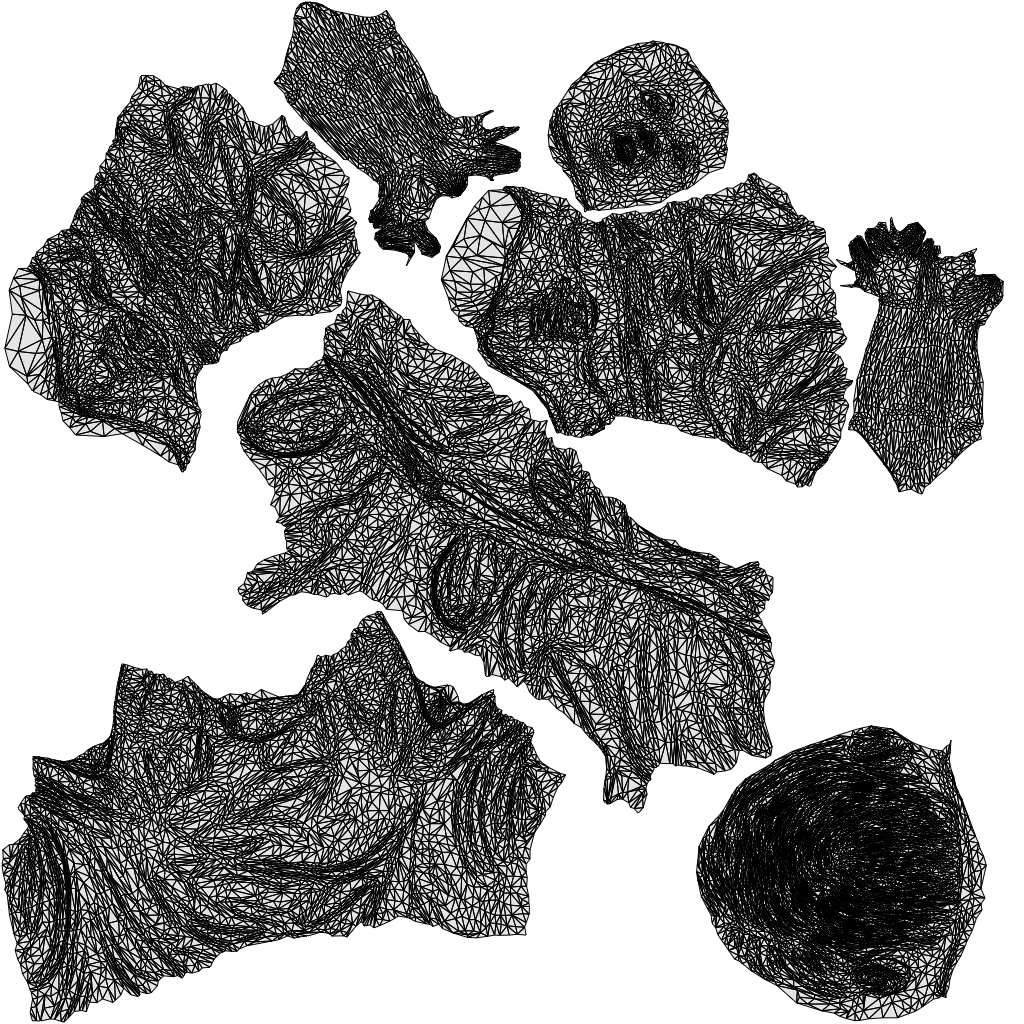 3D people model boy casual kids, scanned human for 3ds Max rendering, wireframe top-down view