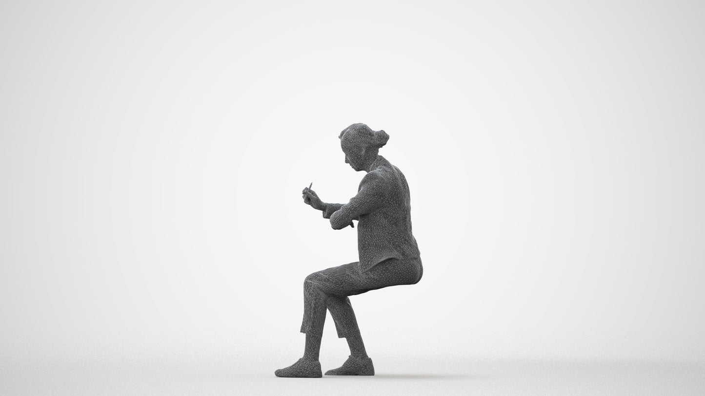 realistic 3D people woman business, render-ready for V-Ray and Corona, FBX OBJ, square thumbnail