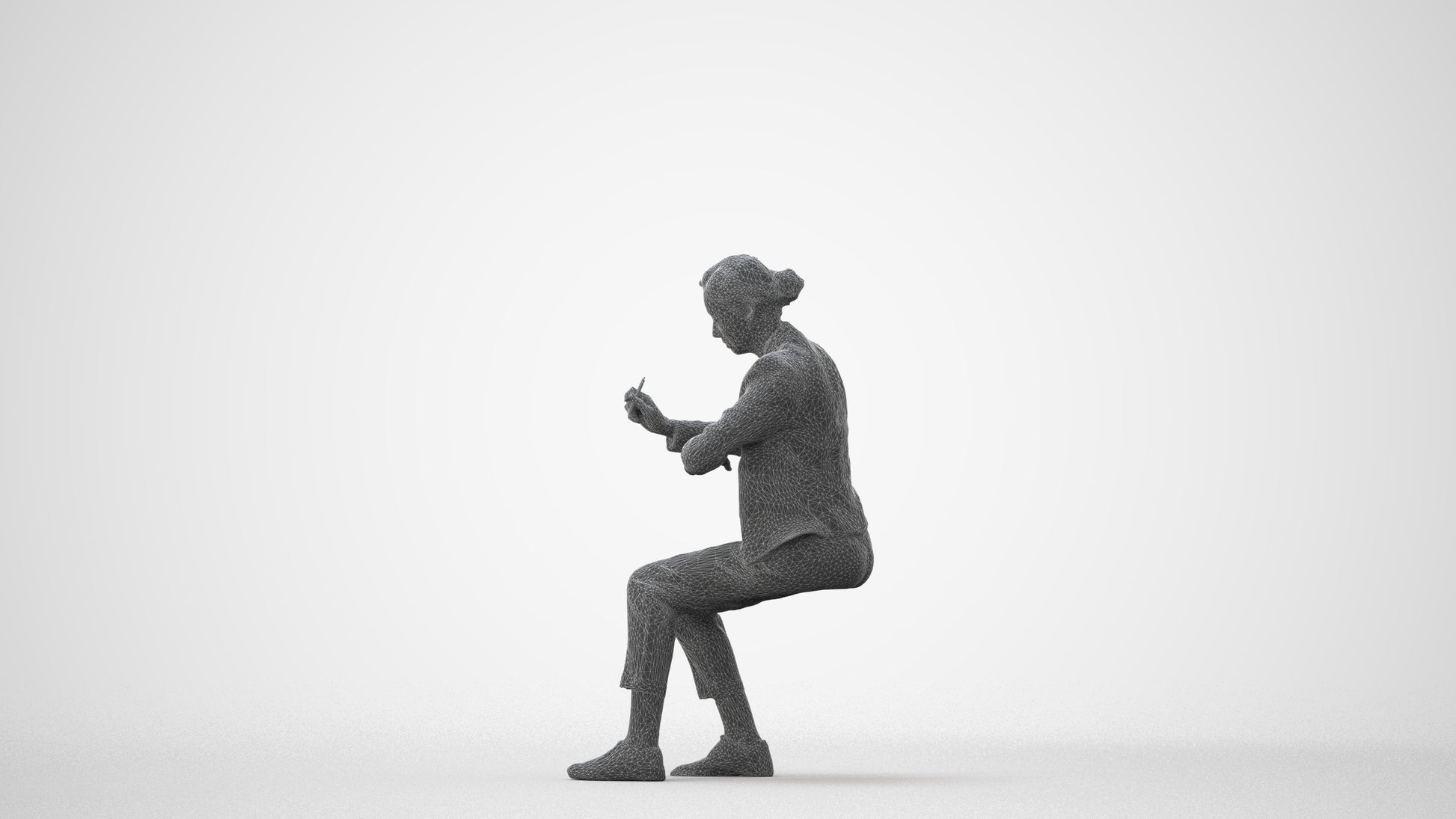 realistic 3D people woman business, render-ready for V-Ray and Corona, FBX OBJ, square thumbnail
