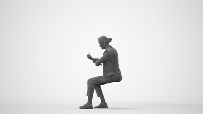 realistic 3D people woman business, render-ready for V-Ray and Corona, FBX OBJ, square thumbnail