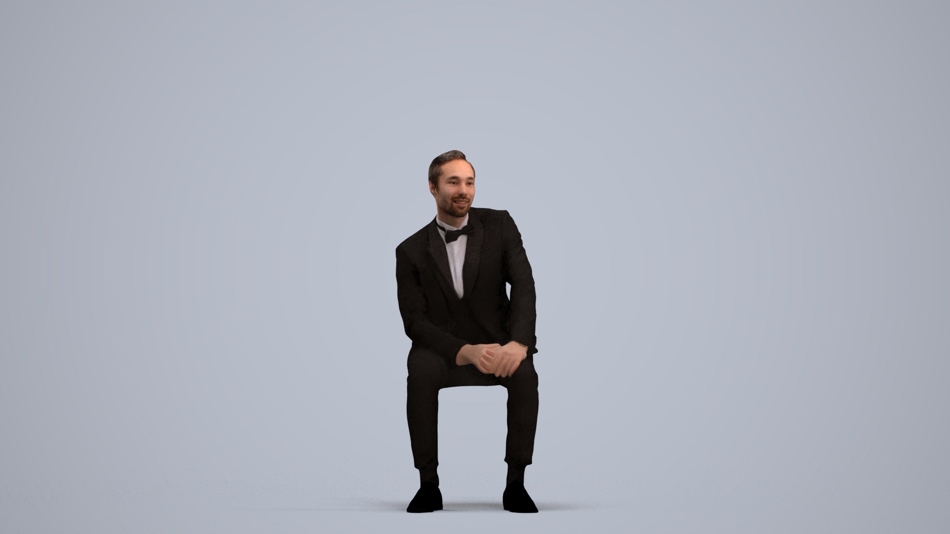 realistic 3D people man formal formalaffairs, render-ready for V-Ray and Corona, FBX OBJ, standing pose render