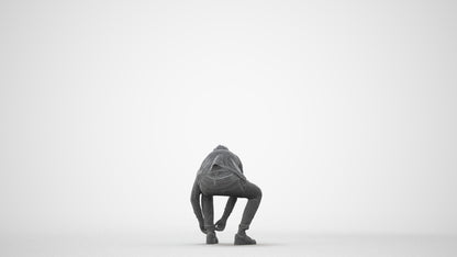 3D scanned boy kids casual, photorealistic archviz people for Enscape and SketchUp, square thumbnail