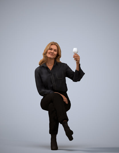realistic 3D people woman casual formalaffairs, render-ready for V-Ray and Corona, FBX OBJ
