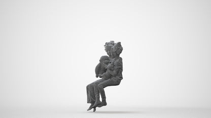 realistic 3D people girl kids, render-ready for V-Ray and Corona, FBX OBJ, square thumbnail