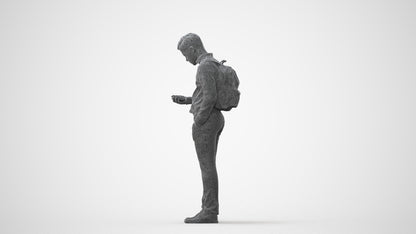 3D people model boy kids, scanned human for 3ds Max rendering, square thumbnail