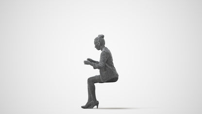 3D scanned woman business, photorealistic archviz people for Enscape and SketchUp, square thumbnail