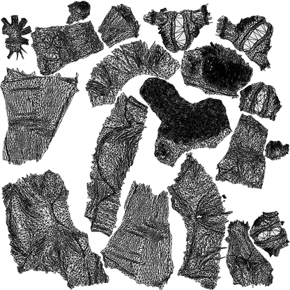 realistic 3D people girl casual kids, render-ready for V-Ray and Corona, FBX OBJ, wireframe top-down view