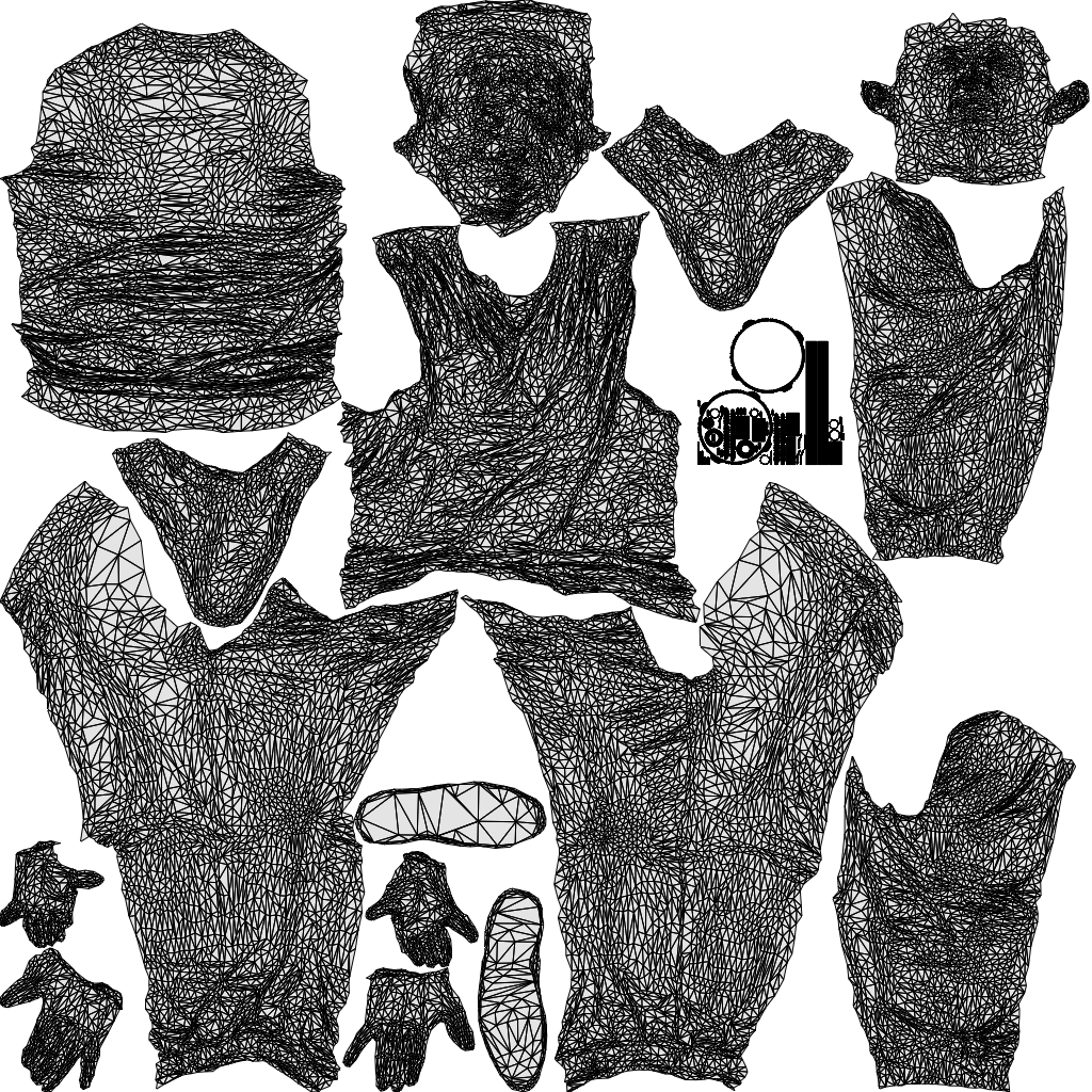 3D people model man business driving, scanned human for 3ds Max rendering, wireframe top-down view