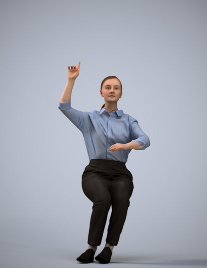 realistic 3D girl kids, scanned archviz people for Blender and 3ds Max