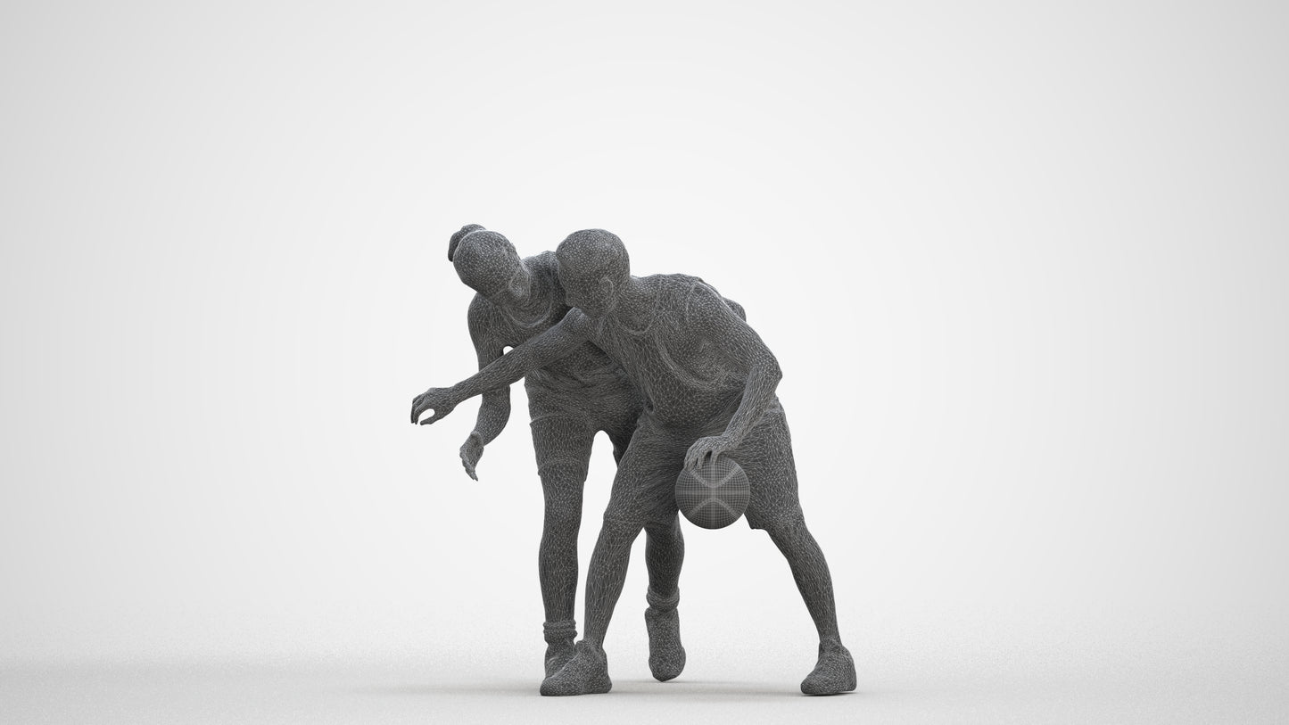 3D scanned man sport, photorealistic archviz people for Enscape and SketchUp, three-quarter front view render