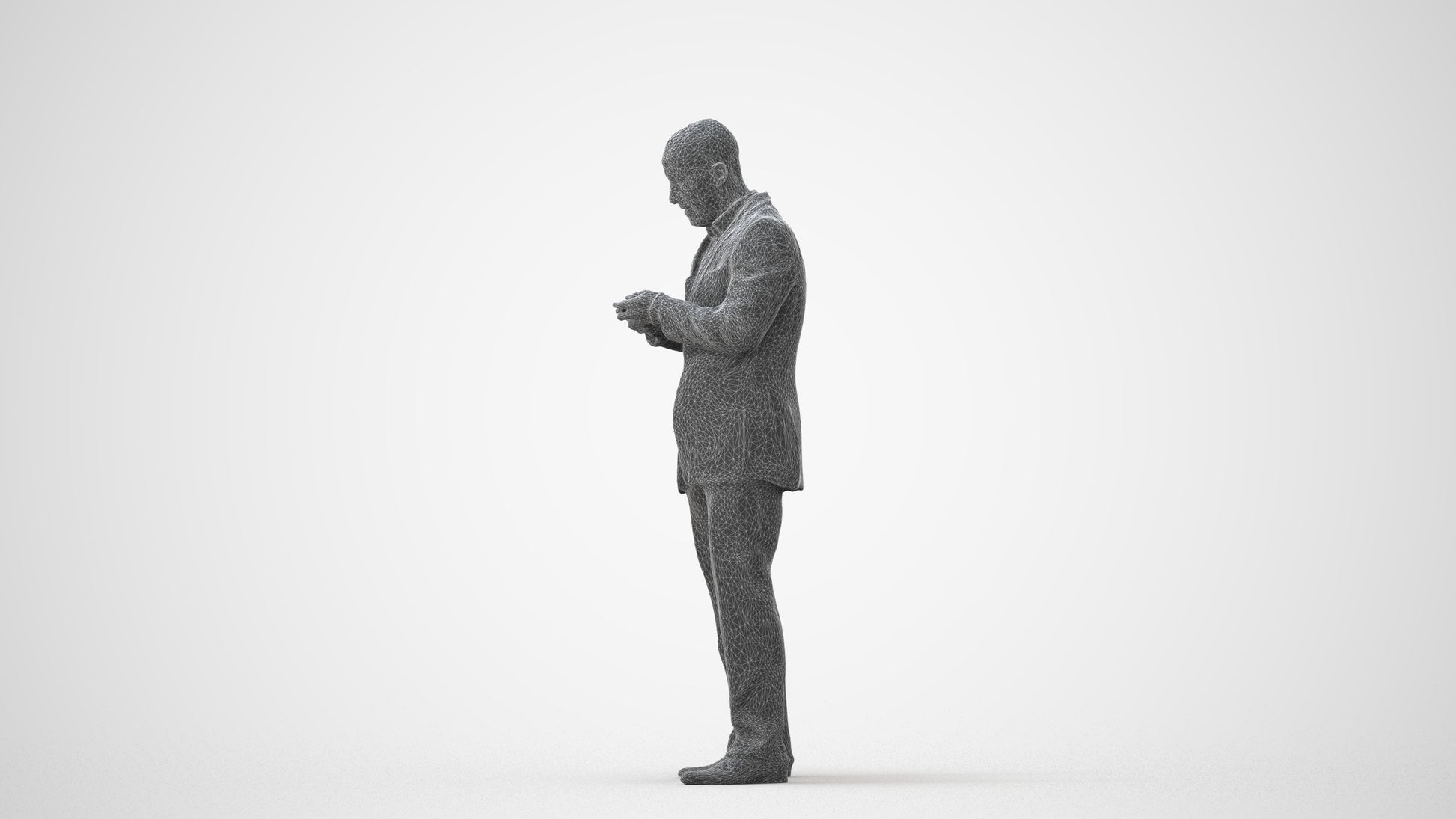 realistic 3D people man business, render-ready for V-Ray and Corona, FBX OBJ, square thumbnail