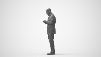 realistic 3D people man business, render-ready for V-Ray and Corona, FBX OBJ, square thumbnail
