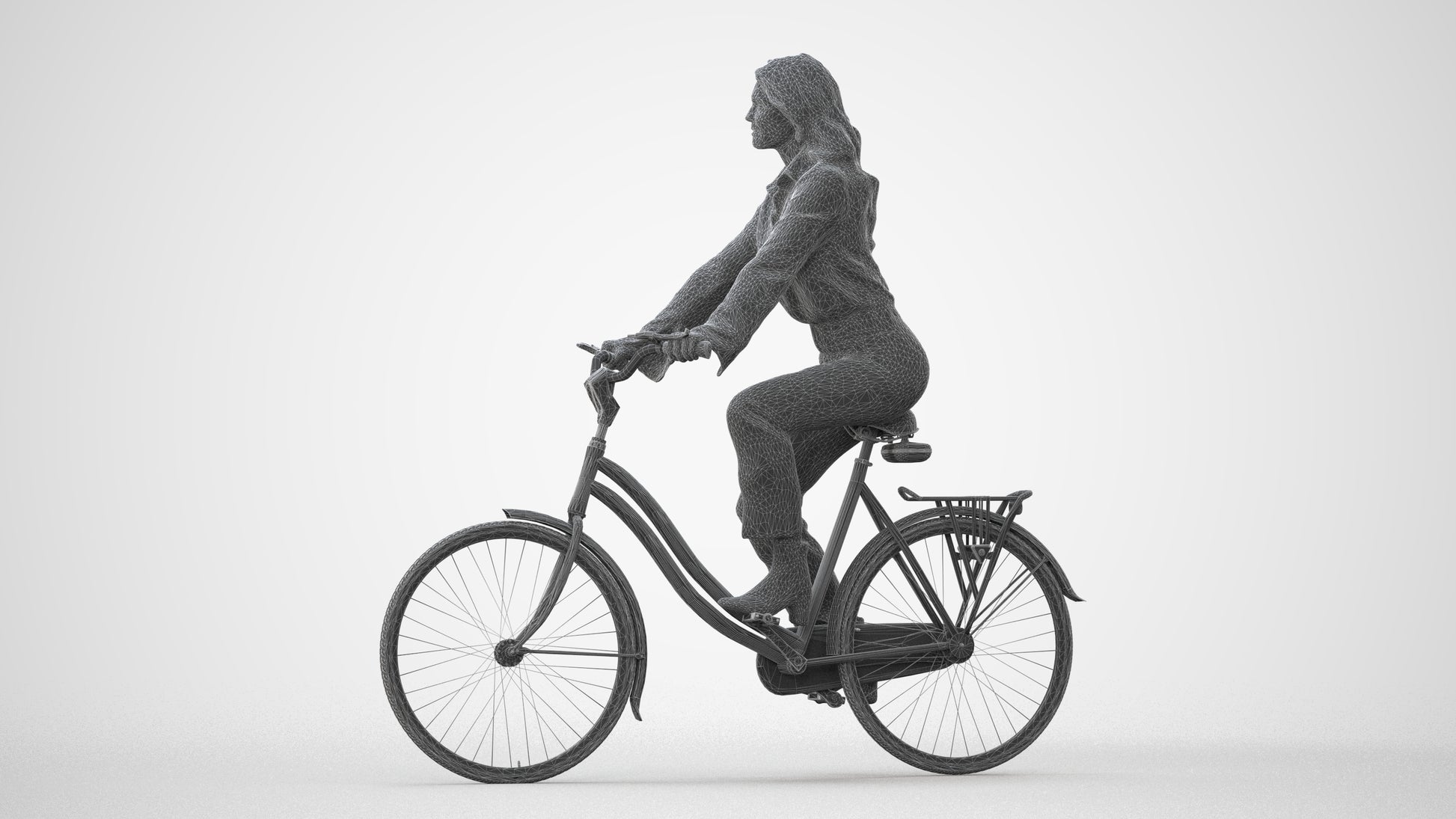 photogrammetry 3D woman business mix, realistic human model archviz FBX, square thumbnail