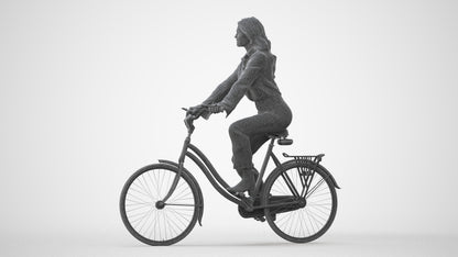 photogrammetry 3D woman business mix, realistic human model archviz FBX, square thumbnail