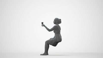3D scanned woman formalaffairs formal, photorealistic archviz people for Enscape and SketchUp, square thumbnail