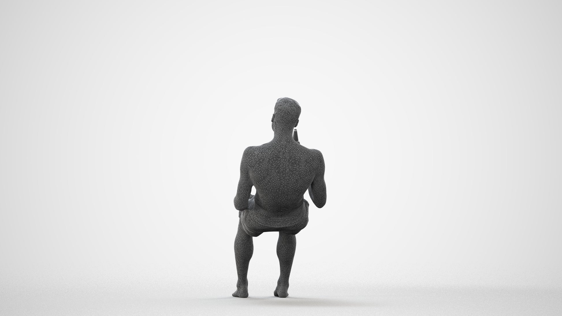 3D scanned man pool, photorealistic archviz people for Enscape and SketchUp, square thumbnail