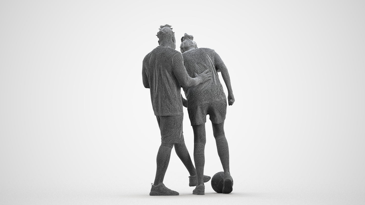 scanned 3D woman sport, photogrammetry people for Enscape and V-Ray, wireframe front view