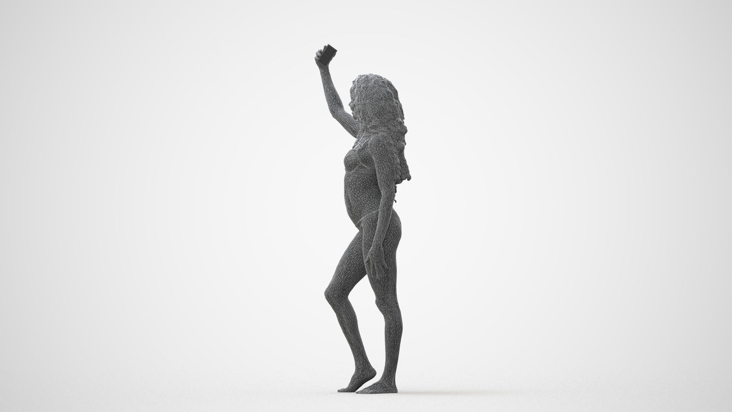 3D people model woman pool, scanned human for 3ds Max rendering, square thumbnail
