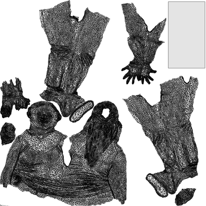 realistic 3D people woman casual standing, render-ready for V-Ray and Corona, FBX OBJ, wireframe top-down view