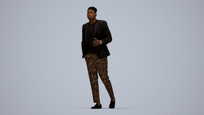 scanned 3D man formal formalaffairs, photogrammetry people for Enscape and V-Ray, top-down view render