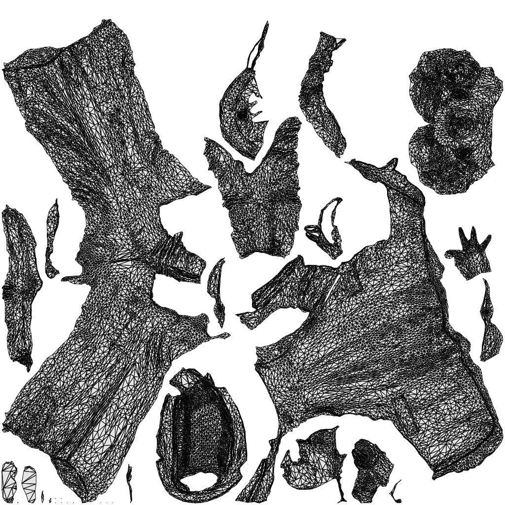 scanned 3D woman business standing, photogrammetry people for Enscape and V-Ray, wireframe top-down view