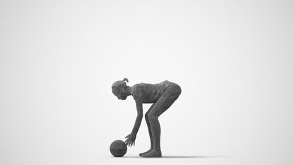 realistic 3D people woman sport, render-ready for V-Ray and Corona, FBX OBJ, square thumbnail