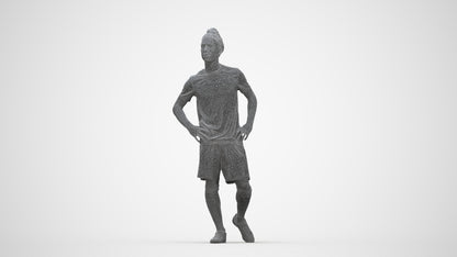realistic 3D people man sport, render-ready for V-Ray and Corona, FBX OBJ, wireframe back view