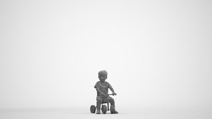 realistic 3D people boy casual kids, render-ready for V-Ray and Corona, FBX OBJ, three-quarter front view render