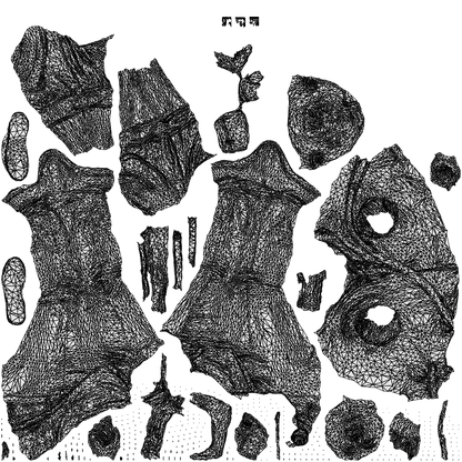 3D people model man casual cycling, scanned human for 3ds Max rendering, wireframe top-down view
