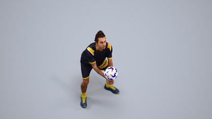 3D scanned man sport, photorealistic archviz people for Enscape and SketchUp, back view render