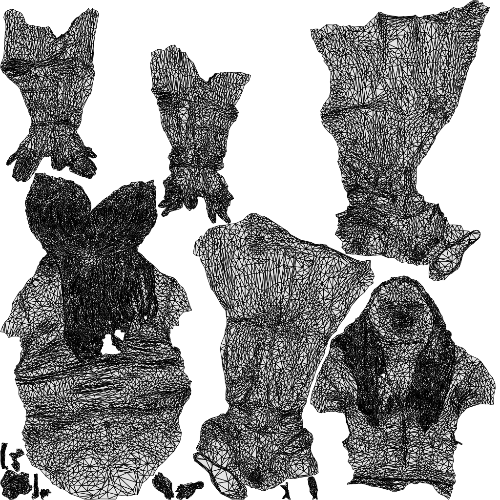 3D people model woman casual sitting, scanned human for 3ds Max rendering, wireframe top-down view