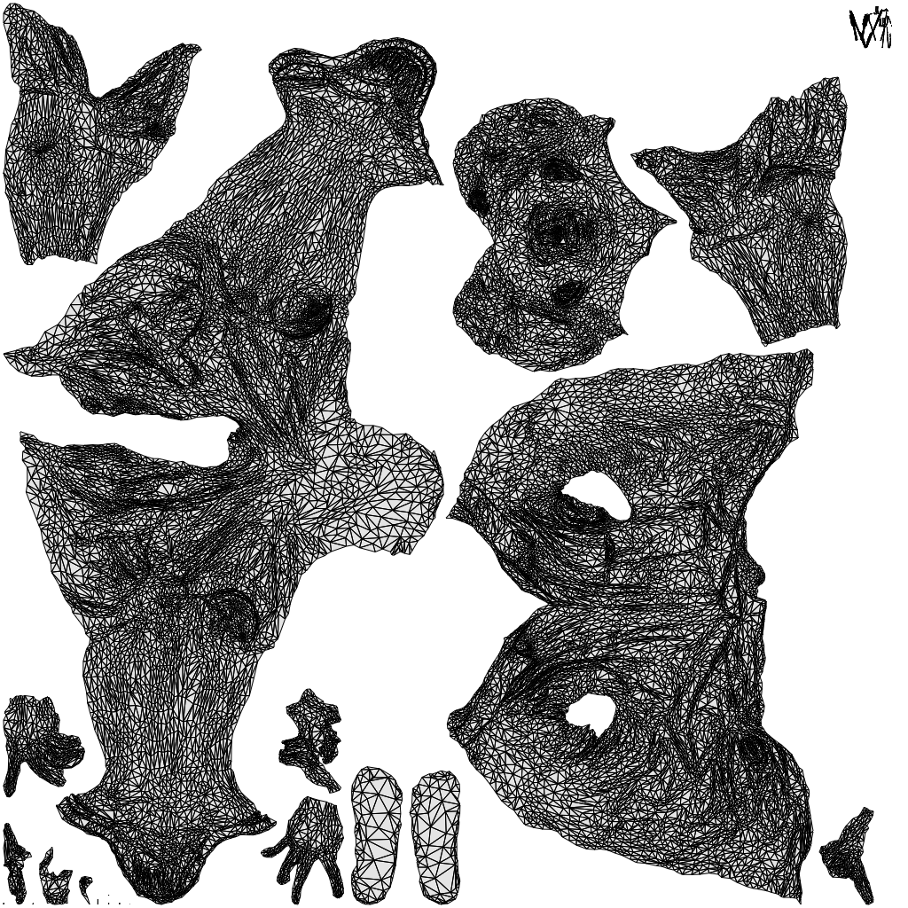 scanned 3D man casual sitting, photogrammetry people for Enscape and V-Ray, wireframe top-down view