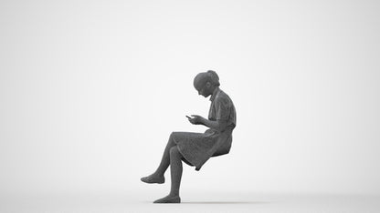 realistic 3D girl mix, scanned archviz people for Blender and 3ds Max, square thumbnail