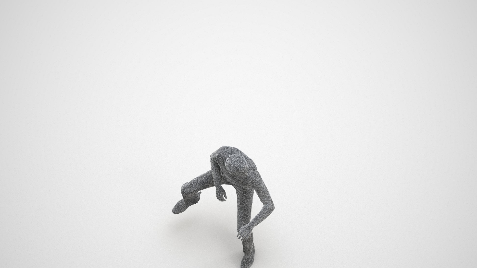3D scanned man driving casual, photorealistic archviz people for Enscape and SketchUp, wireframe three-quarter view