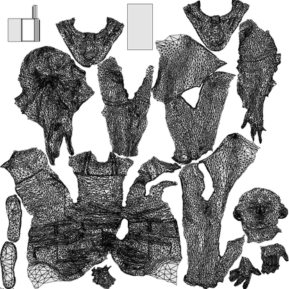 realistic 3D people woman casual sitting, render-ready for V-Ray and Corona, FBX OBJ, wireframe top-down view