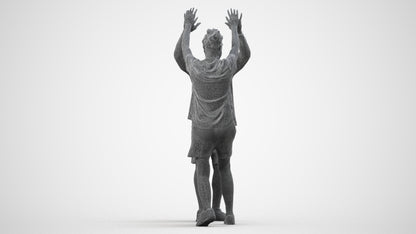 realistic 3D human woman sport, archviz people FBX OBJ for Blender, wireframe side view