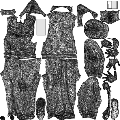 3D human model man sport walking, photogrammetry scanned person for archviz, wireframe top-down view