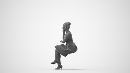 3D people model woman formal formalaffairs, scanned human for 3ds Max rendering, square thumbnail